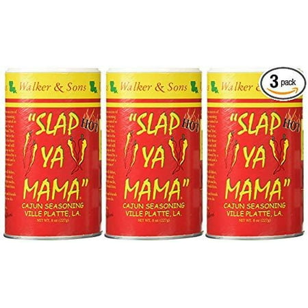 Slap Ya Mama Hot Seasoning 8 ounce (3 Pack) (Best Hot Dog Seasoning)