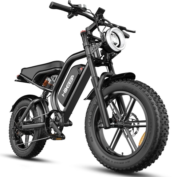 Efunkeep MG-L Electric Bike for Adults, 20"x4.0 Fat Tire E-Mountain Bicycle, Peak 1500W Motor 48V 15.6Ah Removable Battery 7-Speed E-Bike UL2849