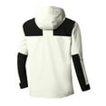 thumbnail image 3 of VBTAPA Mens Rain Jacket Waterproof Lightweight Hooded Windbreaker Color Block Trendy Outerwear Jacket for Golf Hiking Athletic Outdoor White XL, 3 of 4
