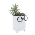 thumbnail image 1 of Macetero de 3,5 d con plantas artificiales Sagebrook Home Blanco 16972-01, 1 of 2