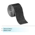 thumbnail image 3 of Uxcell 1 Yard 32mm Self Adhesive Crystal Rhinestone Ribbon for Crafts Project, Black, 3 of 5
