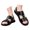 Black, variant on Flat Slides Sandals For Man: Comfortable Arch Support Sandal Slip On Summer Walking Sandals
