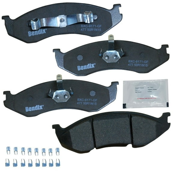 Disc Brake Pad Set Fits select: 1997-2006 JEEP WRANGLER / TJ, 1990-1995 JEEP WRANGLER / YJ