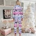 thumbnail image 4 of Pajamas for Women – Soft Cotton Maternity Set Women's Halloween Themed Printed Long Sleeve Pajama Set Loungewear For Festive Comfort, 4 of 5