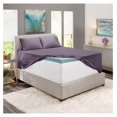 thumbnail image 4 of Extra Deep Pocket Cal King Sheets - Fits Mattress 18-24 Inches, 4 Piece Set, Grayish Purple, 4 of 4