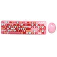 thumbnail image 3 of Mofii Sweet Keyboard Combo Mixed Color 2.4G Wireless Keyboard Set Circular Suspension Key for PC Laptop Pink, 3 of 7