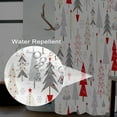 thumbnail image 3 of Christmas Shower Curtain Set with Hooks Red Beige Grey X-mas Trees Shower Curtain for Bathroom 72x72inches Snowflakes Waterproof Fabric Shower Curtains, 3 of 6