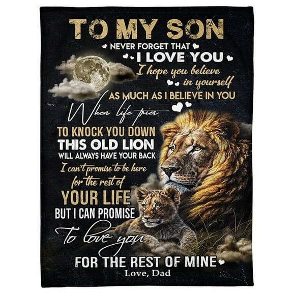 Gift For Son From Dad I Promise To Love You Fleece Blanket