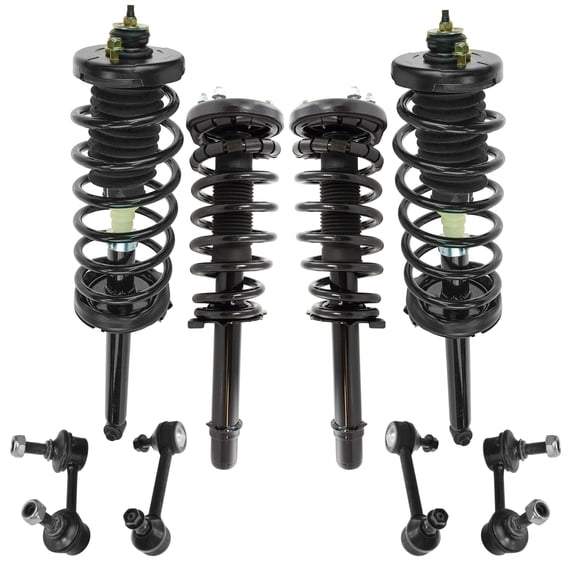 TRQ Front Rear Complete Strut Spring Assembly Shock Sway Link Kit for Acura TL SCA67058 Fits select: 1999-2003 ACURA 3.2TL