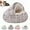 Coffee, variant on Cozy Cocoon Dog Bed with Hooded Cave Cover, Washable Anti-Slip Round Fluffy Bed for Small Medium Pets up to 22 lbs Pets, Calming Plush Cat Cave