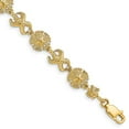 thumbnail image 5 of 14k Yellow Gold Starfish & Sand Dolloar Bracelet, 5 of 7