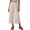 Beige, variant on Qiopertar Linen Cropped Trousers for Women Loose Fit Striped Pants with Extra Large Patch Pocket Casual Comfy Breathable Wide Leg Pants, Blue XXL