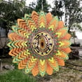 thumbnail image 3 of 3D Wind Multicolor Girar Receptores Grandes campanas Cinético Adornos tridimensionales Jardín libre CUTICAT Hilera de viento, 3 of 8