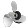 thumbnail image 2 of Cergrey Outboard Propeller,RH Propeller,Outboard Engine Propeller 13 Spline Tooth Fit For Engines 35‑50HP 3‑1/4in Gearcase, 2 of 8