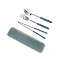 thumbnail image 3 of Juego de cubiertos Teds 5x: cuchara, tenedor y palillos con funda, 3 of 4