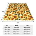 thumbnail image 3 of Sikiie Romantic Elegant Sunflower Ultra-Soft Micro flannel Blanket Luxury All Seasons Warm Blanket for Bedding Sofa and Travel (4 sizes)-40"x30", 3 of 7