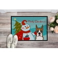 thumbnail image 2 of Carolines Treasures BB1843JMAT Snowman With Boxer Indoor & Outdoor Mat- 24 x 36 in., 2 of 4