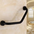 thumbnail image 1 of FONDOTIN 1Set 16.9in Non-Rusting Toilet Safety Handrail for Elderly in Black, 1 of 8