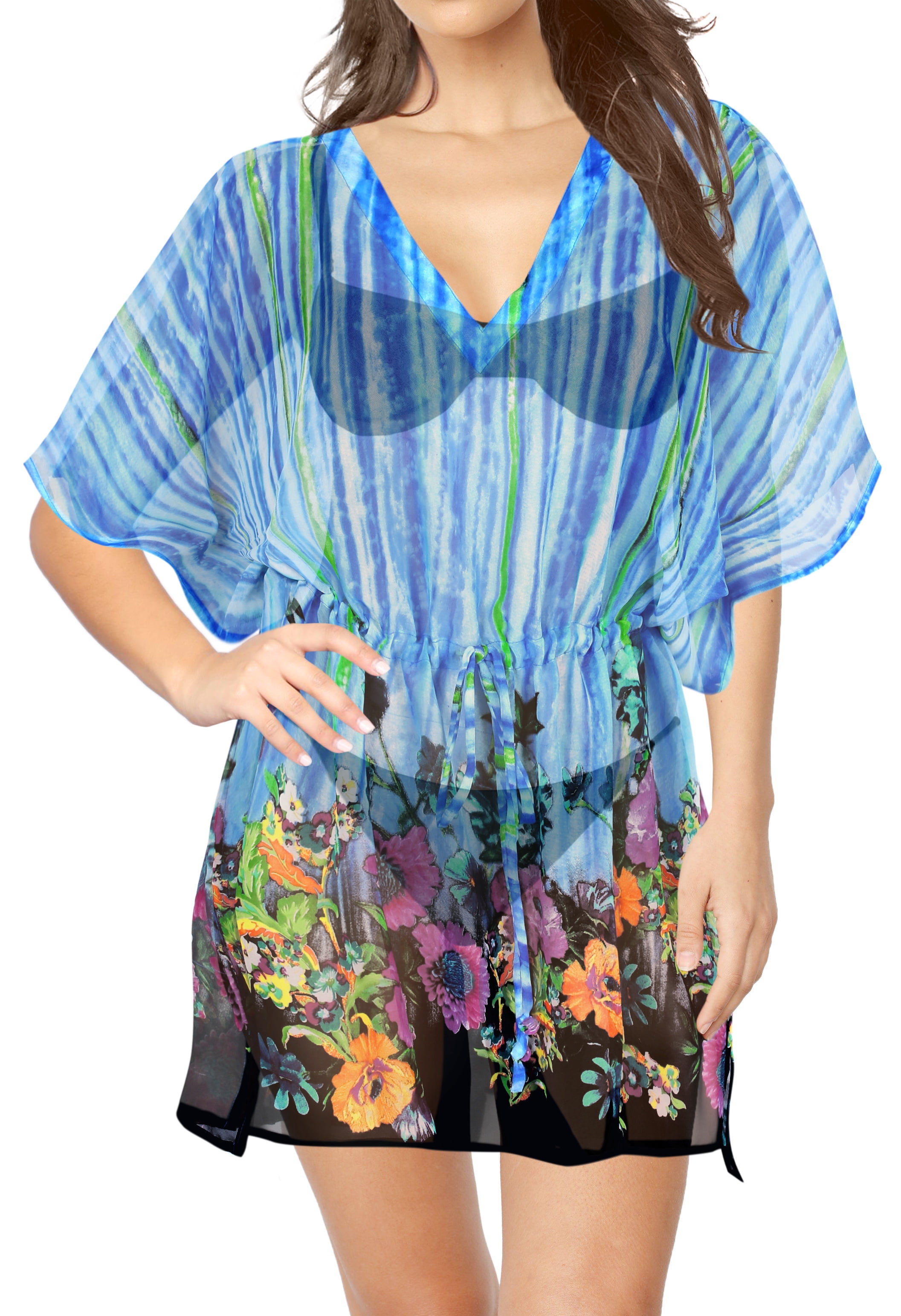 HAPPY BAY HAPPY BAY Women's Plus Size Short Beach Swimsuit Cover Up