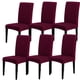 thumbnail image 1 of Set de 6 fundas para sillas de comedor SearchI, color rojo vino, 1 of 7