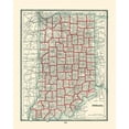 thumbnail image 2 of Rathbun 12x14 White Modern Wood Framed Museum Art Print Titled - Indiana - Rathbun 1893, 2 of 4