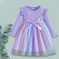 thumbnail image 4 of Toddler Girl Dresses Ruffle Long Sleeve Baby Girl Fashion Casual Tutu Dresses, 4 of 4