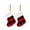 Red, variant on Clearance Under $5 christmas decor shop, Hwkond 2PC Christmas Gift Christmas Stocking Christmas Decorations Ornaments Candy Bag christmas decorations indoor