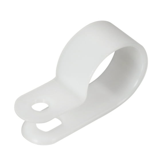 10pcs Nylon R-type Cable Clamp Organizer Cord Clips for Wire Management 19.4mm