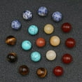 thumbnail image 7 of GKNET 50pcs 12mm Mixed Natural Stone Assorted Round Ball Shape No Hole Beads, 7 of 7