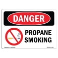 thumbnail image 1 of SignMission OS-DS-A-1218-L-1540 12 x 18 Po Signe de Danger OSHA - Propane Non Fumeur, 1 of 1