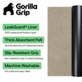 thumbnail image 2 of GORILLA GRIP LeakGuard Under Sink Mat, Waterproof Shelf Liner, Non-Adhesive, 24x30 Beige, 2 of 9