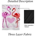 thumbnail image 4 of SKYSONIC Flamingo Couples Double-Sided Printed Garden House Sports Flag 12x18in Polyester Decorative Flags for Courtyard Garden Flowerpot, 4 of 7