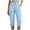 Light Blue, variant on Mlzmgr Cargo Capri Pants for Women Slim Fitted Capris with Pockets Summer Casual Going out Women's Pants
