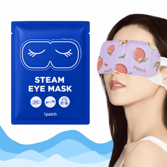 30 Packs Steam Eye Masks For Dry Eyes SPA Warm Sleep Disposable Heated Eye Mask Peach Scented