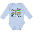 thumbnail image 3 of Inktastic My 1st Mardi Gras with Mask Boys or Girls Long Sleeve Baby Bodysuit, 3 of 5