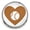 Brown, variant on Choose Color | Baseball Heart Snap Jewelry Ginger Charm Button, For Interchangeable DIY Customizable Accessories