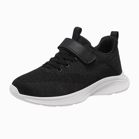 enyan Girls' Athletic Shoes Athletic Slip On Sneakers Comfortable Bungee Sneakers for Girls (Toddler/Little Kid/Big Kid) Black,2.5