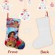 thumbnail image 3 of Princesa Elena de Avalor Tema: Calcetines de Navidad, fino lino blanco para colgar en escaleras y chimenea, decoración navideña para el hogar, regalo de Navidad. 45cm × 32cm, 3 of 5