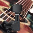 thumbnail image 3 of Soidarity Clavijas de afinación de cuerdas de guitarra semicerradas, 6 uds., afinadores de guitarra eléctrica acústica, máquina 3L 3R, clavija de Accesorios para instrumentos musicales negro Soidarity OD1266-02B, 3 of 6
