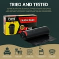 thumbnail image 4 of PAMI 30 Gallon Trash Bags, Plastic, Unscented, 35 Count - Tall Kitchen Garbage Bags with Drawstring, 2ft x2ft - Black, 4 of 5