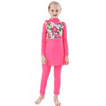 thumbnail image 6 of 【Uhome】1-12 Years Girls Muslimah Swimsuit for Kids Swimwear suit Burkini Full Cover Hijab Top Pants Swim Costume Bathing Suit with Cap, 6 of 8