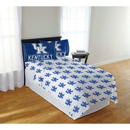 Kentucky Wildcats Ncaa Comforter - NCAA Kentucky Wildcats Affiliation Queen Sheet Set