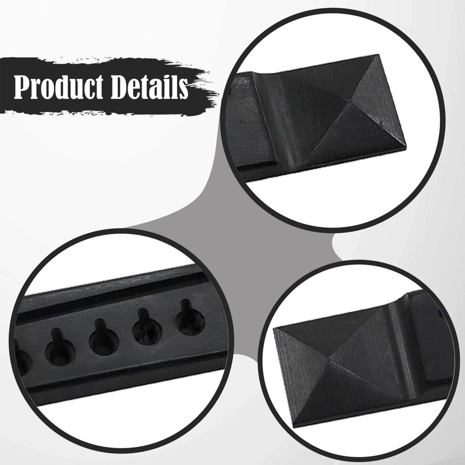 QSTDGVPW Acoustic Guitar Bridge Wood Universal Pyramid Saddle Musical Instrument Part for 3A Ebony