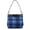 Consistent Blue Check Pattern, variant on Women's Handbag Removable Shoulder Satchel Bag-Polyester and PU leather ,Dragonfly