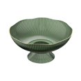 thumbnail image 4 of Plato de frutas Baoblaze Tazón decorativo verde Frutero de pedestal, 4 of 8