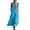 A-Sky Blue, variant on MaFYtyTPR Women's Sleeveless Maxi Dress Cotton Linen Summer V-neck with Side Pocket Casual Long Dresses A-Blue L