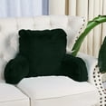 thumbnail image 6 of Home Soft Things Faux Fur Bedrest Pillow - Pirate Black - 20" x 18" x 17", 6 of 8