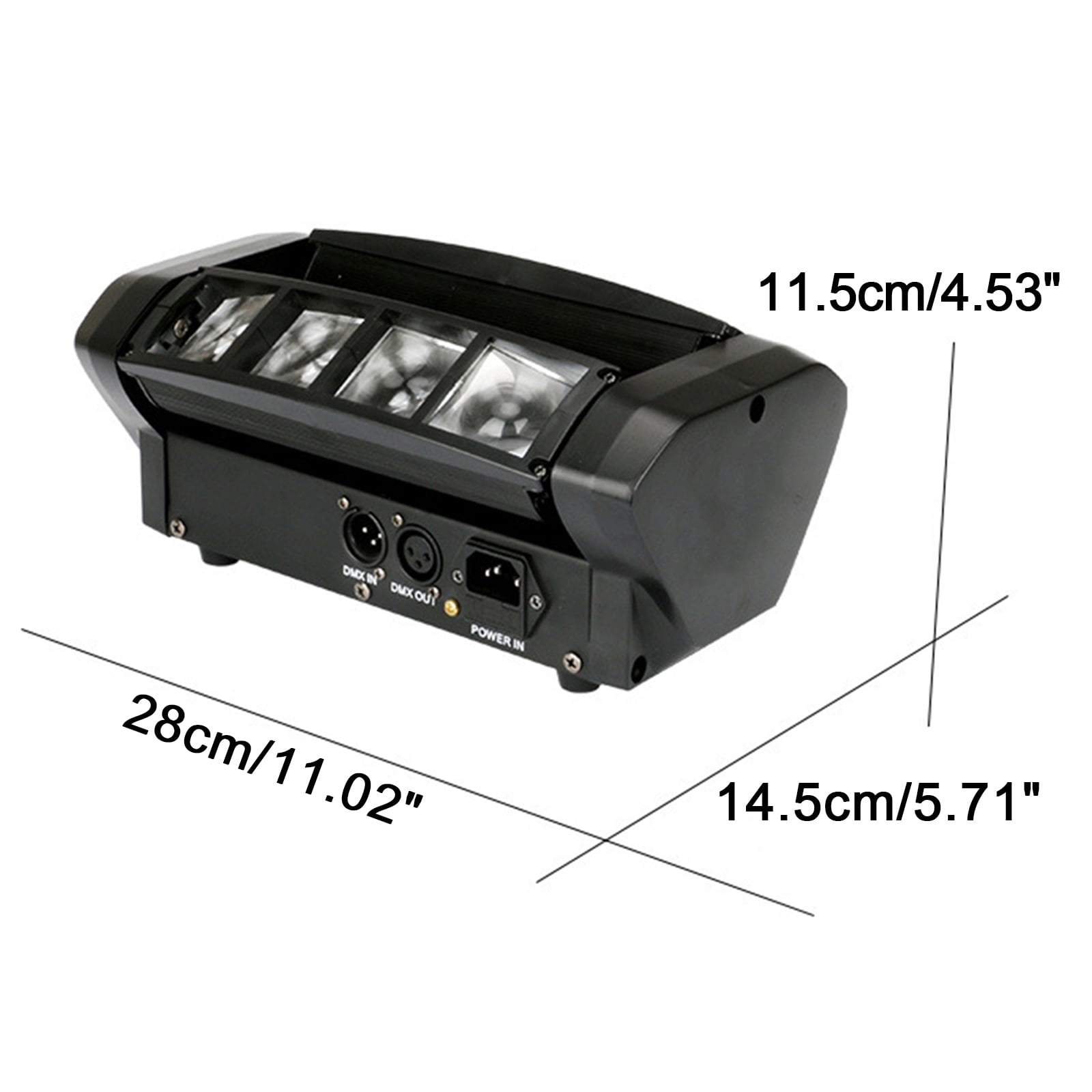 80W 8LED RGBW Spider Moving Head Stage Lighting Beam DMX Disco Party DJ Lighting