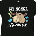 thumbnail image 4 of Inktastic My Nonna Loves Me with Sloth and Hearts Boys or Girls Toddler T-Shirt, 4 of 5