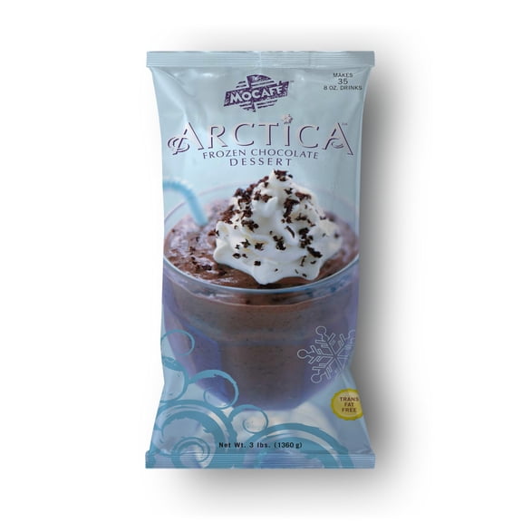 MOCAFE Frozen Hot Chocolate Drink Mix, Arctica Rich Dark Cocoa Frappe Powder, 3lb Bulk Bag